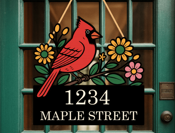 Cardinal Door Sign: Winter Amp Laser Cutting