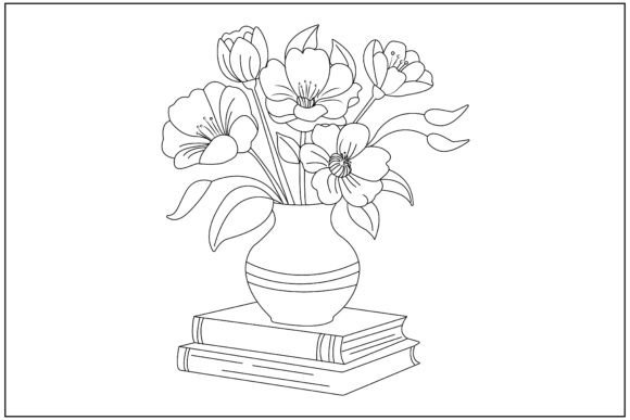 Ceramic Vase Line Art: Graphics for Illustrations