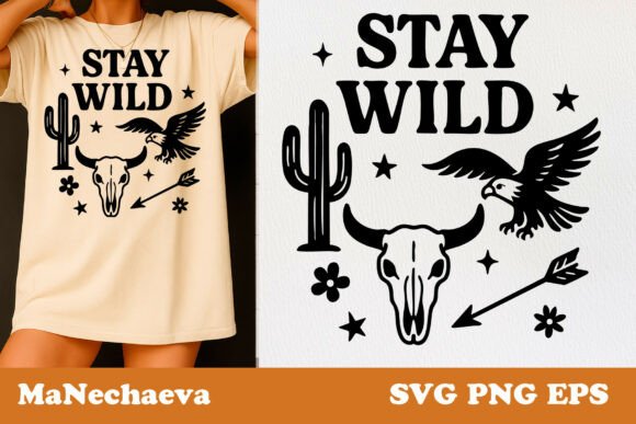 Coquette Cowgirl SVG Stay Wild: Graphics for Bold Branding
