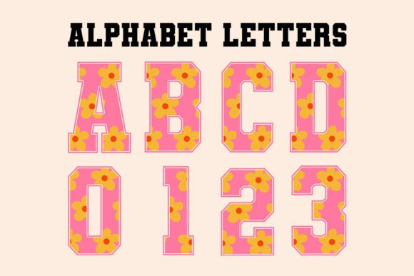 Cute Daisy Summer Alphabet: Graphics & Illustrations