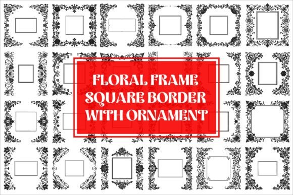 Elegant Floral Graphics for Decorative Elements