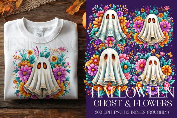 Ghost Flowers Graphics: Spooky Illustrations Review