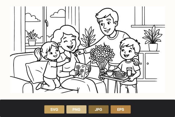 Mother Receiving Flowers Card: A Designer's Review