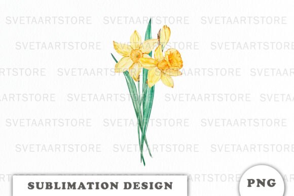 Review: Watercolor Daffodils Bouquet for Embroidery