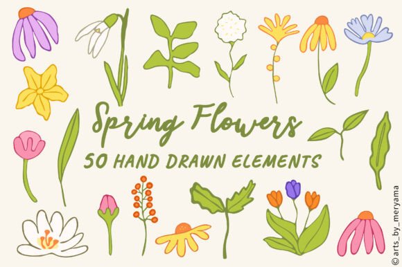 Spring Flowers SVG: Graphics & Illustrations Review