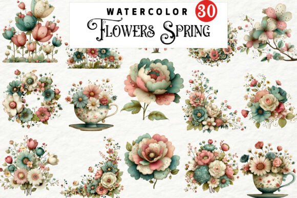 Spring Whimsical Clipart: Fresh Graphics & Illustrations